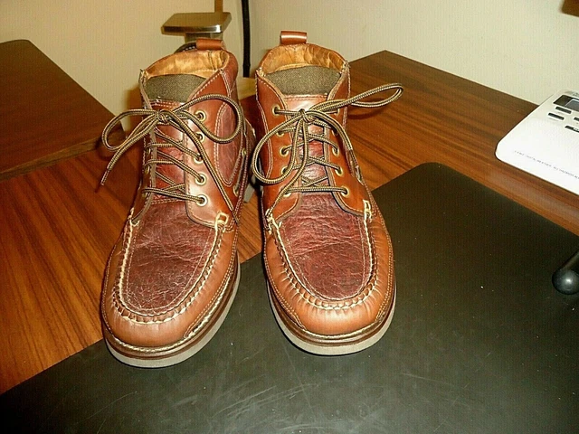 LL BEAN MENS Allagash / Bison, Handsewn Brown Leather Chukka  display picture 1