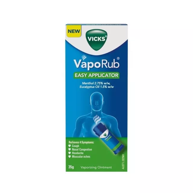 Vicks VapoRub Easy Applicator Vaporizing Ointment 35g (EXPIRY 06/2024)