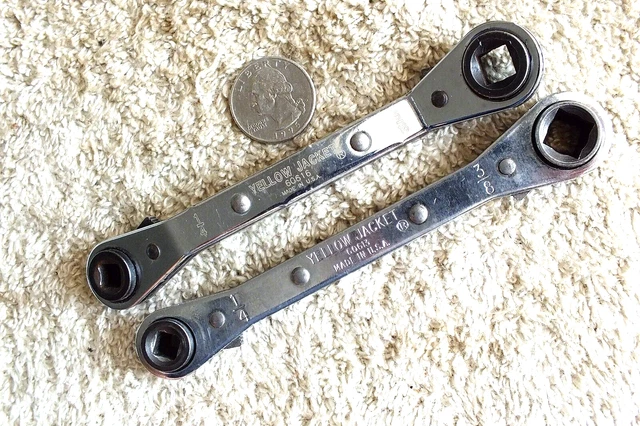 Yellow Jacket Refrigeration Hvac Prestolite Tank Ratcheting Box Wrench Made Usa Yellow Jacket Refrigeration Hvac Prestolite Tank Ratcheting Box Wrench Made Usa