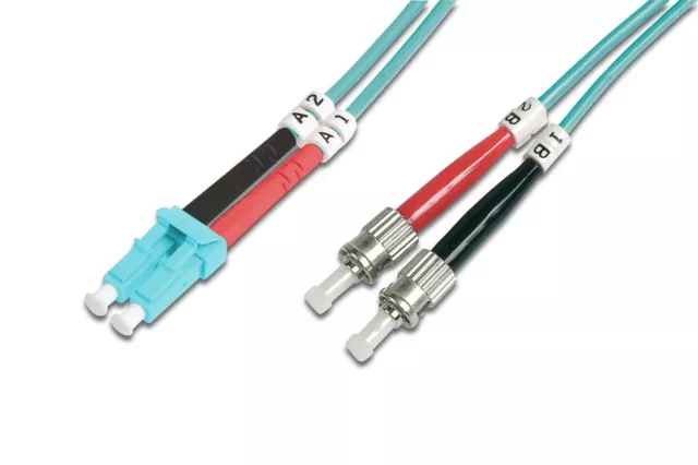 Digitus LWL patch cable OM3-1 m LC to ST fiber optic cable - LSZH -  (US IMPORT)