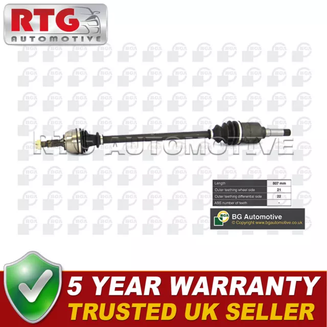 Front Right Driveshaft Fits Citroen Saxo Peugeot 106 1.0 1.1 1.4 1.5 D