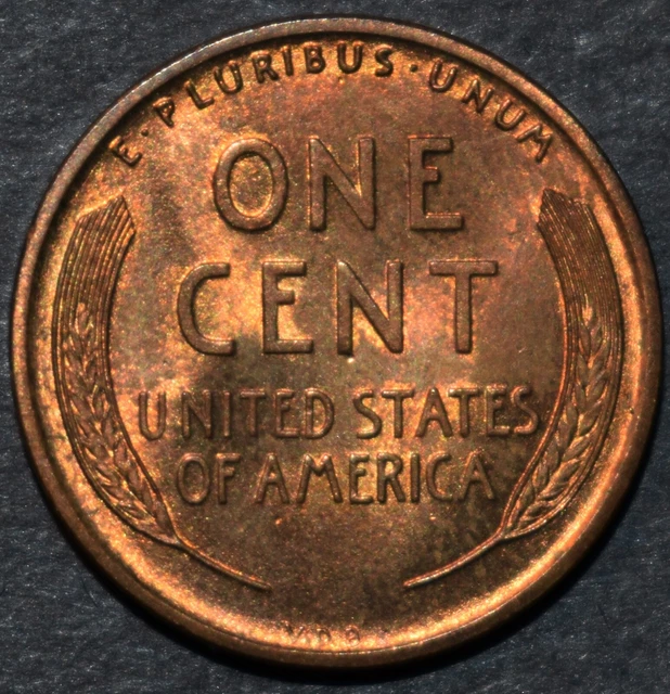 1909 VDB Lincoln Wheat Cent, Brilliant Uncirculated Penny Red BU - 49Z