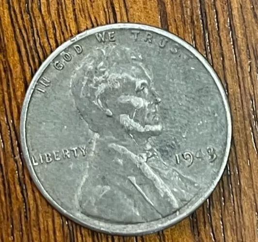 1943 P Lincoln Wheat Cent Steel Wartime Penny 