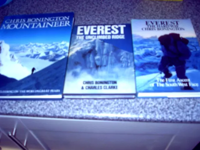 3 mountaineering climbing books Chris Bonnington