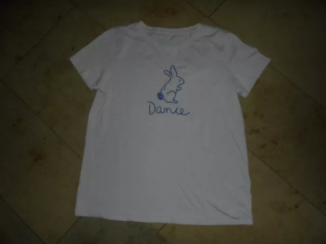 Mavi Damen T-Shirt Shirt Flieder Kurzarm Hase Dance Gr. M 38 40 42 Sommer