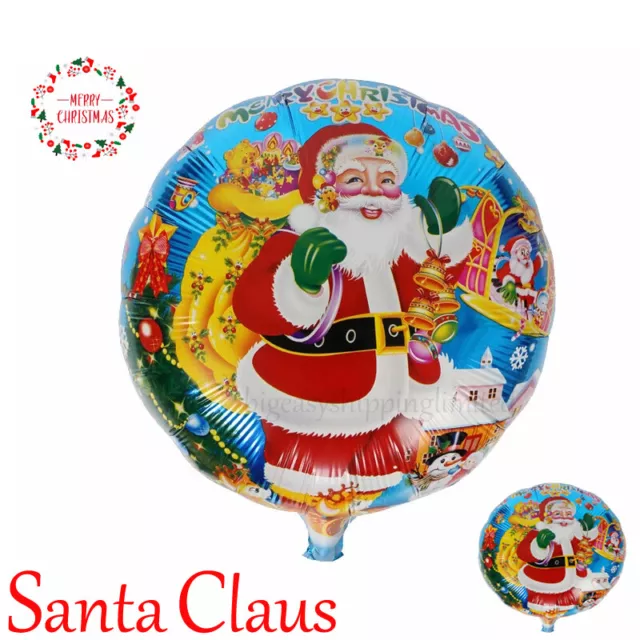 Weihnachtsballons Weihnachtsmann Schneemann Weihnachtsgeschenk Aluminiumfolie Neujahrsdekor