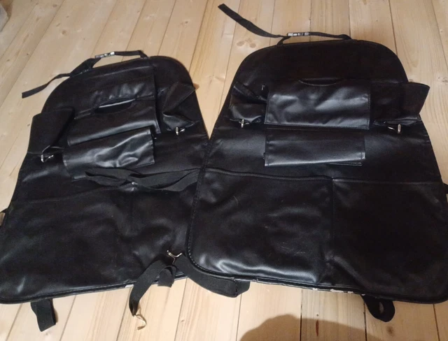 2 Stück Autoschoner Autositztasche Kinder schwarz