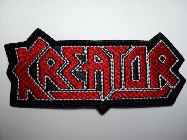 Kreator Shaped Logo Embroidered Patch