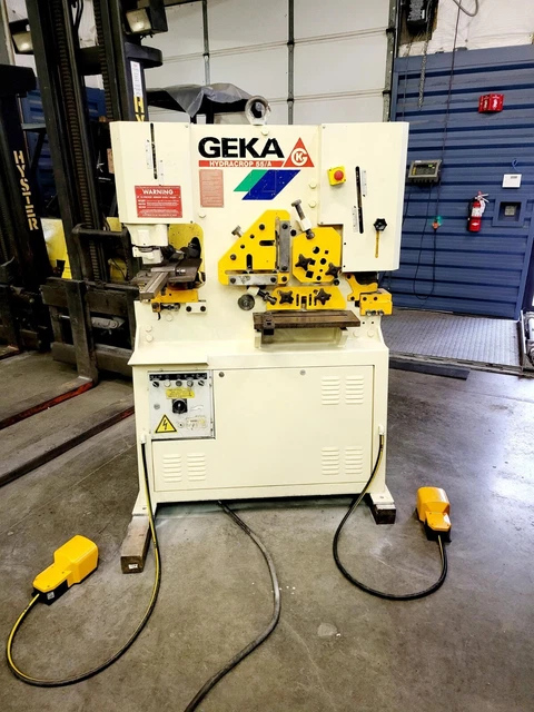 GEKA HYDRACROP 55A Punch Shear Ironworker Fabrication Equipment Machine MFG:2002