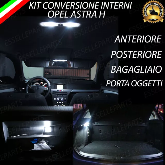 Kit Full Led Interni Opel Astra H Conversione Completa A Led 6000K Canbus