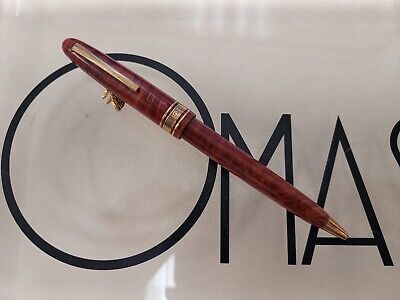 Omas Ogiva  Am87 Lady Size Ball Pen Chestnut Wood *New From Factory Circa 1987**