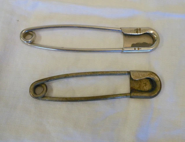 National Horse Blanket Pin 5 1/2" & Unmarked 4 3/4" pin