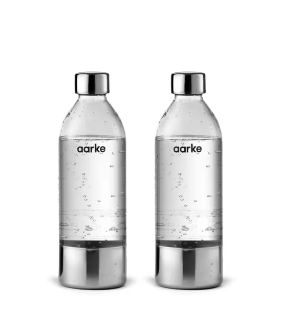 AARKE 2x PET Flasche für Wassersprudler Carbonator 3 800 ml Ersatzflaschen-Set