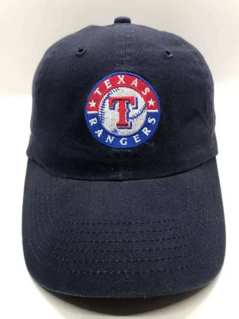 MLB Texas Rangers Reliant Energy Cap Hat Adult Adjustable S-M Blue Cotton