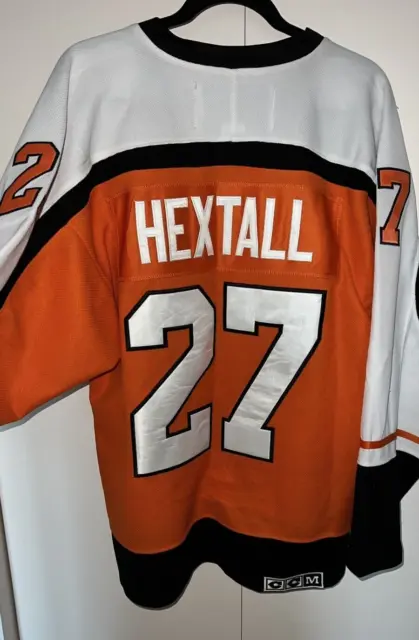 Men's Philadelphia Flyers Ron Hextall #19 OTH Alumni Orange BrownT-shirt
