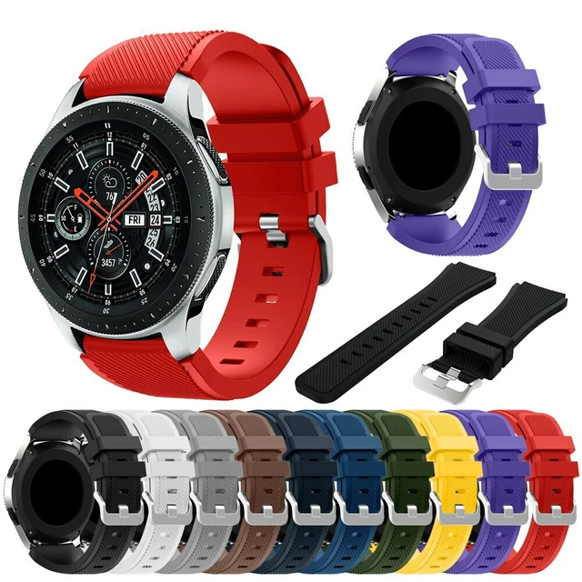 Per Samsung Orologio 46mm S3 Gear Silicone Fitness Ricambio Polso Cinturino