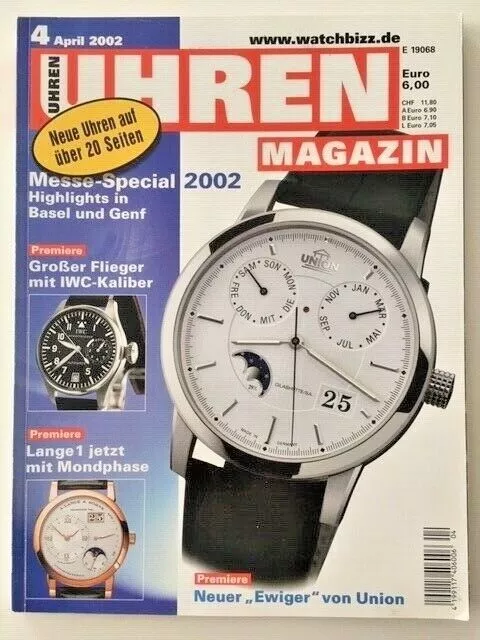 German watch magazin / Magazine allemand de montres UHREN MAGAZIN 2002/4 UNION