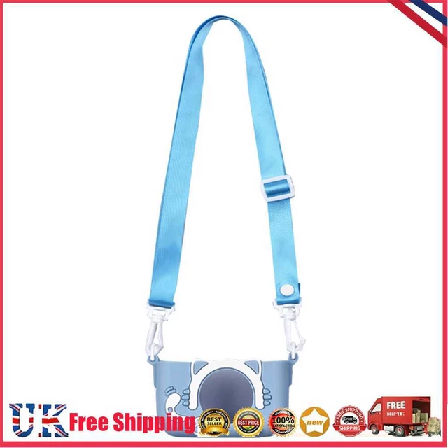 Portable Mini Cartoon Camera Cover Adjustable Silicone Shell (Blue Cat) *Z
