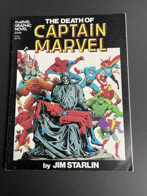 The Death of Captain Marvel '82 4th Edition TPB Marvel Graphic Novel Jim Starlin