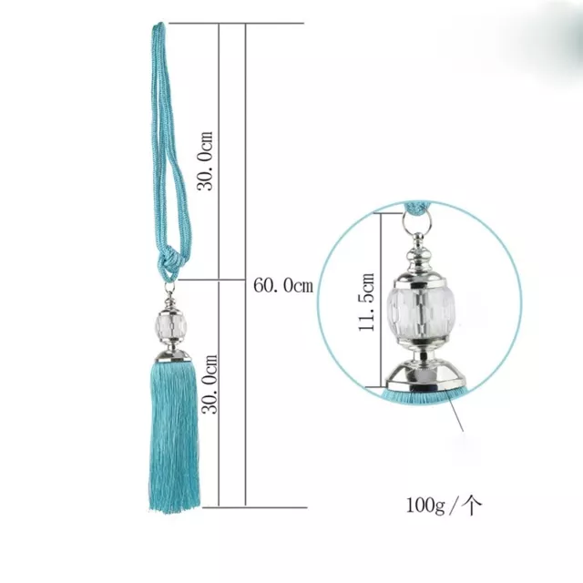 Rope Tassel Bedroom  Tie  Backs  Ball 2pcs Beaded Holdbacks  Tiebacks Decor 2