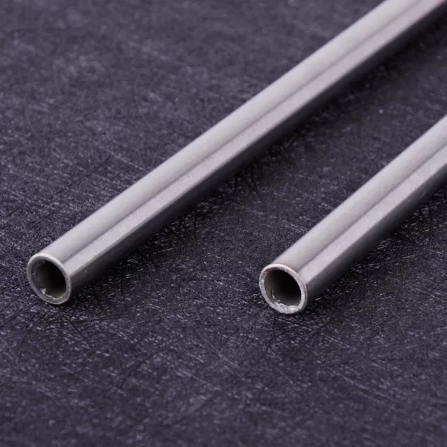 2 Silver Stainless Steel Capillary Tube Pipe OD 10mm ID 8mm Length 0.5M 500mm lp
