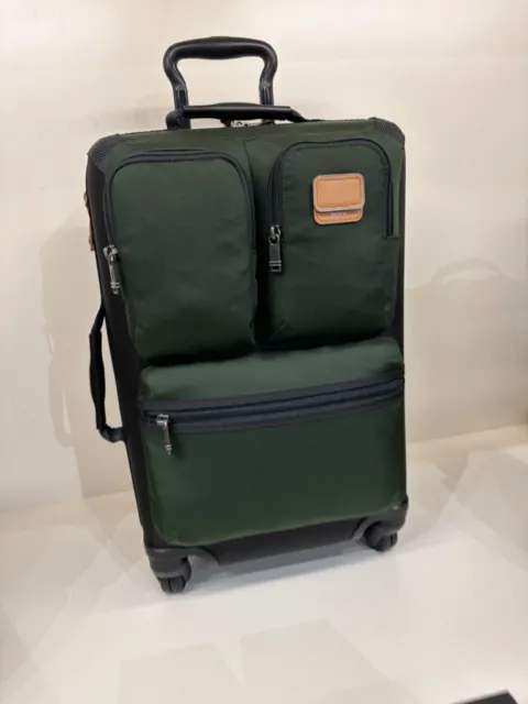 NEW Tumi Briley International Expandable 4 Wheel Packing Suit Case - GREEN