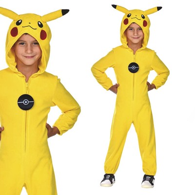 Unisex con licenza POKEMON PIKACHU Tutina Libro Settimana Costume NUOVO 