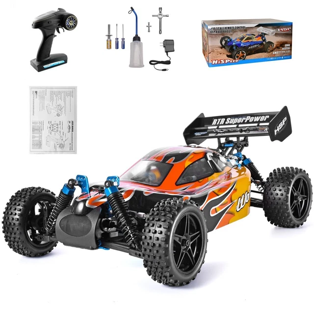 HSP RC Car 1:10 Scale 4wd RC Toys Two Speed Off Road Car Buggy Nitro Gas Power