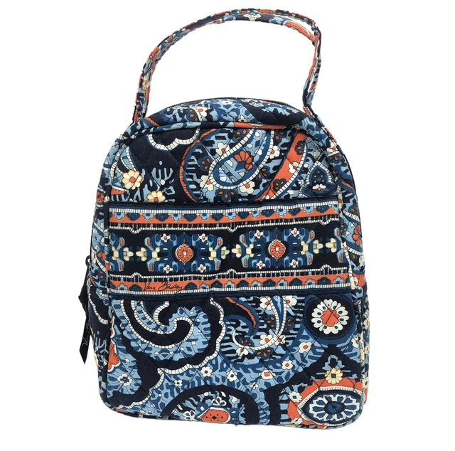 Bolso para caja de almuerzo Vera Bradley Marrakech algodón reciclado descontinuado