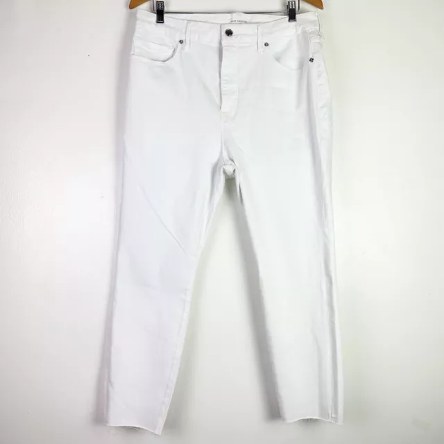 NEW Good American Good  Petite White Skinny Jeans Stretch Denim Size 16