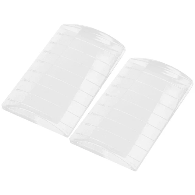 2 Pcs Lash Tray Eyelash Pallet Glue Container Strip Organizer Gasket