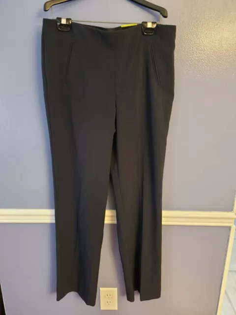 NWT Style&Co Straight Leg pull on Pants Navy Blue SIze 10 Tummy Control Mid Rise