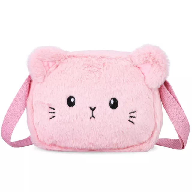 Toddler Purse Furry Bag For Girls Plush Crossbody Kawaii Messenger One Shoulder