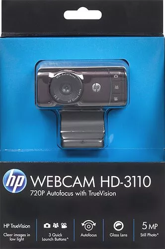HP Webcam HD-3110-720P Autofocus With TrueVision -  PC Webcam - FAST DISPATCH