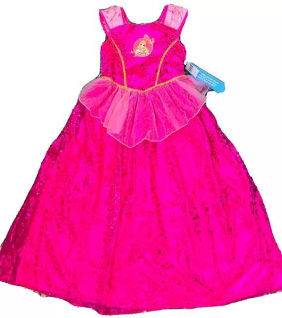 NWT Disney Parks ￼￼Deluxe Princess Aurora Sleeping Beauty, costume Girls 11/12