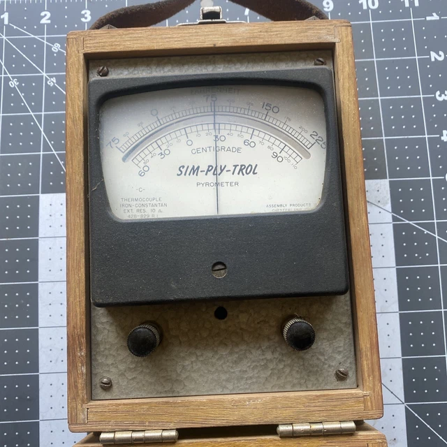 ASSEMBLY PRODUCTS SIM-PLY-TROL PYROMETER Vintage