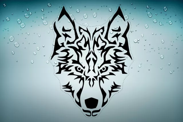 Sticker car sticker tuning motorcycle wolf lupo wolf wolf dog head r2
