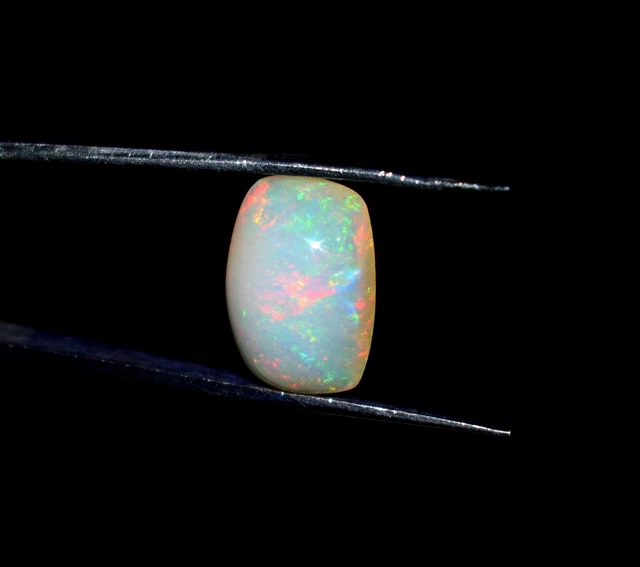 Opale Noire éthiopienne Naturelle Ovale 8x6 Mm - Pierre Gemme AAA, Non Traitée
