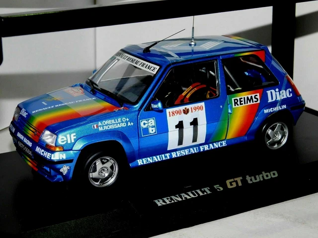 Renault Super 5 GT Turbo Bleue Norev 1/18 – édition Alain Oreille Monte-Carlo