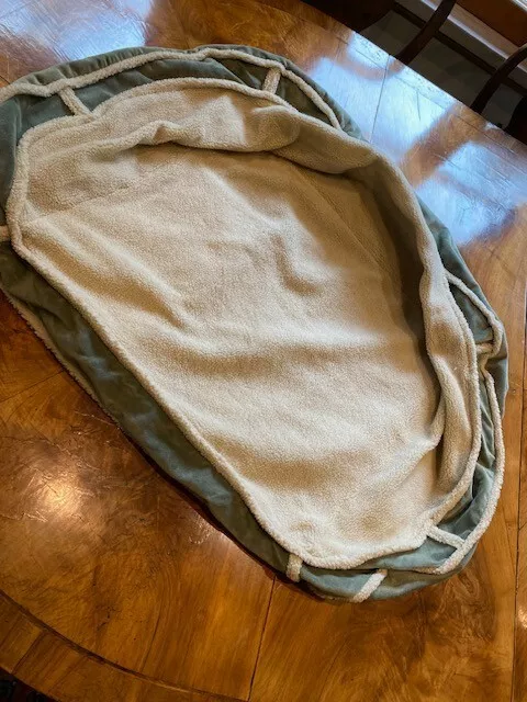 New ORVIS Bolster Bed Cover Only Lounger about 28"x36" Small Loden Green