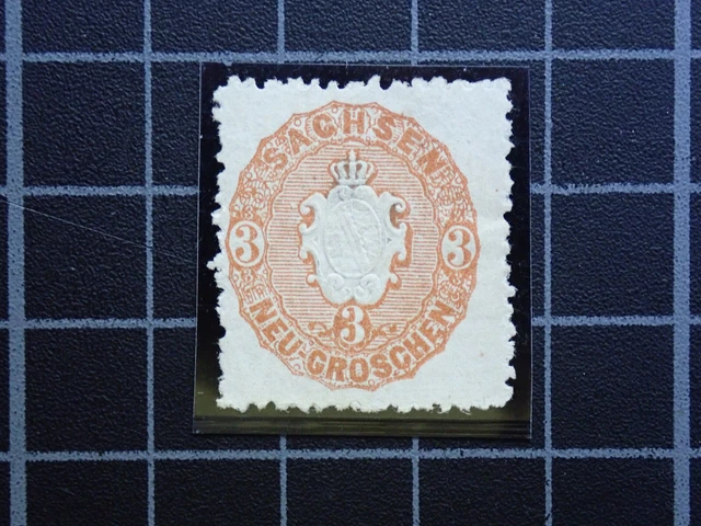 Sachsen, 1863 Wappen. Mi-Nr: 18, postfrisch ohne Gummi