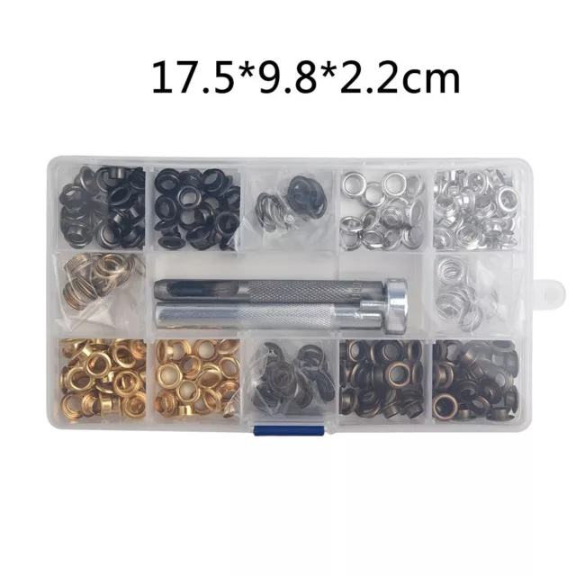 200pcs Copper Eyelet For Leather Craft Grommet Banner Elements Accessory Supply