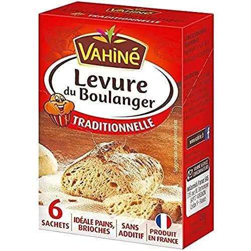 VAHINÉ - Levure Du Boulanger Classique - Idéale Pain et Brioches - 6 sachets ...