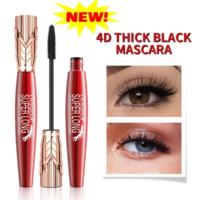 Yanqina Mascara Super Lungo, Mascara Impermeabile Sudore 4d.
