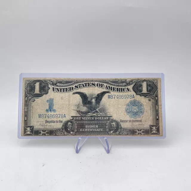 1899 $1 Black Eagle One Dollar Note ✯ Large Silver Certificate Estate Lot ✯