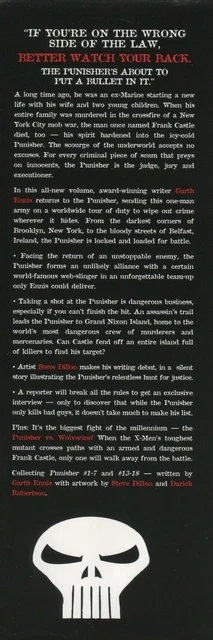 The Punisher Vol 2 Marvel Knights Hardcover HC Garth Ennis w/ X-Men’s Wolverine 7