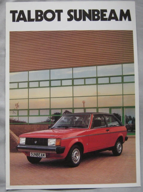 1981 Talbot Sunbeam Brochure Pub.No. C9605/2/100 1981 Talbot Sunbeam Brochure Pub.No. C9605/2/100