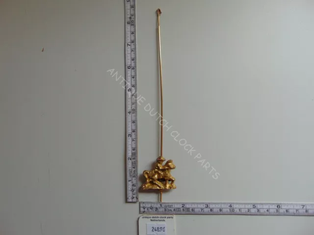 Brass Rider Pendulum For Dutch Zaandam Or Zaanse Clock 8 1/2" Or 21.5 Cm