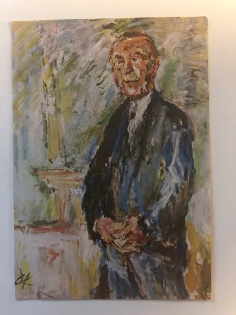 Bruckmanns Bildkarte Nr. 622 • Oskar Kokoschka: Bundeskanzler Dr. K. Adenauer ￼