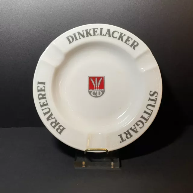 Vintage 1959 German Ashtray Dinkelacker Stuttgart Brauerei